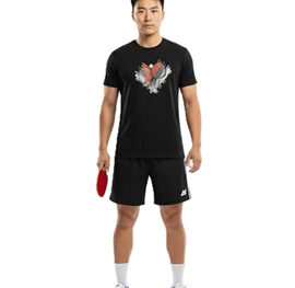 Table Tennis Unisex Training Tee – Airy, Moisture-Wicking Dotted Fabric for Fitness, Matches & Extended Play