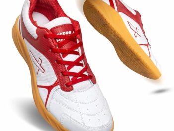 Vector X Ranger Badminton/Court Shoes Plus Non Marking Crepe Rubber Outsole, Lightweight & Comfort Shoe Best for Squash, Table Tennis,Volleyball, Basketball & Indoor Sports
