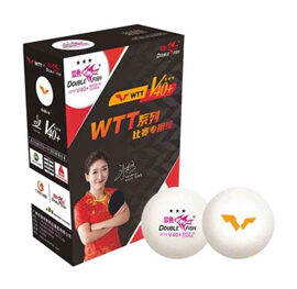 Double Fish V40+ 3*** WTT ITTF 6 Balls (seam)
