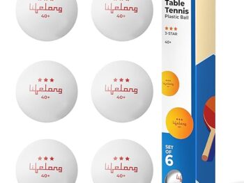 Lifelong Table Tennis Balls | 40mm 3 Star ABS Plastic | Professional Ping Pong Balls for Kids and Adults